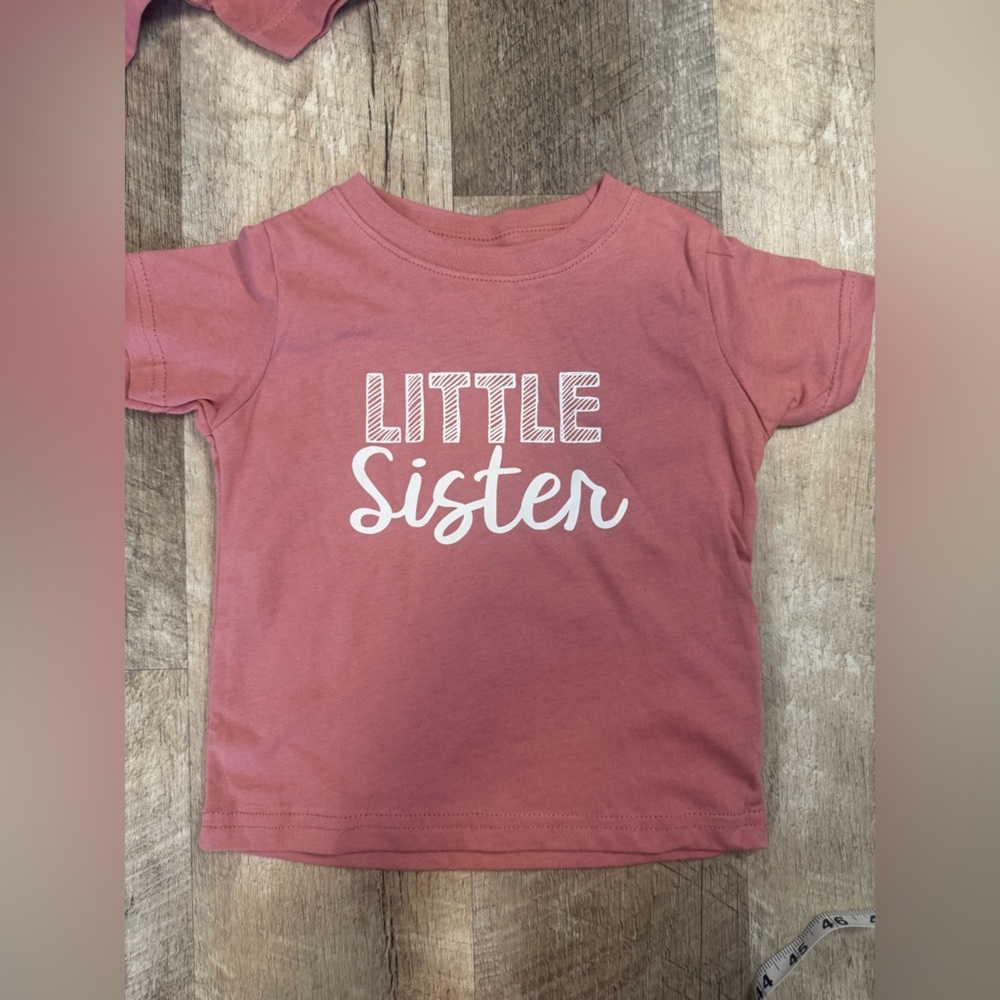 LITTLE SISTER size 18 MO short sleeve NWOT